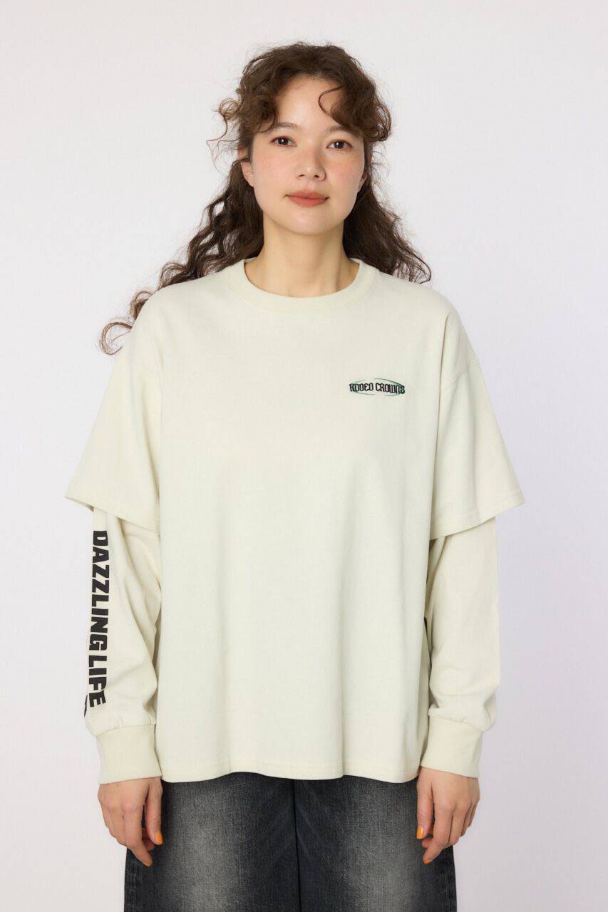 RODEO CROWNS「VintageフェイクレイヤードロングスリーブTシャツ」|Tシャツ・カットソー|