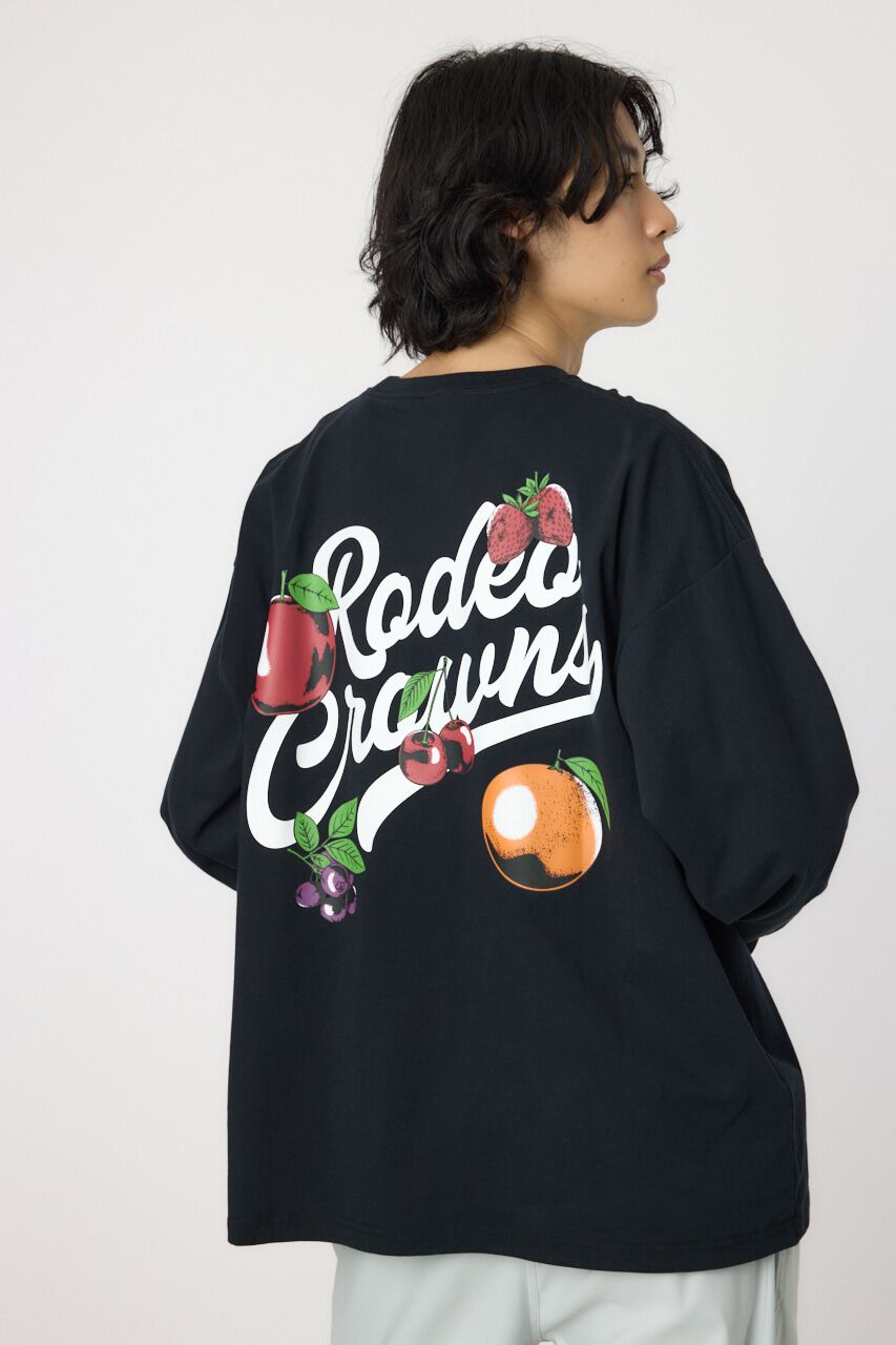 RODEO CROWNS「フルーツロゴロングスリーブTシャツ」|Tシャツ・カットソー|BLK