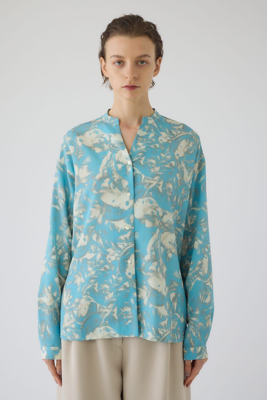 RIM.ARK 「Air turbulence painting blouse」|シャツ・ブラウス|L/BLU1