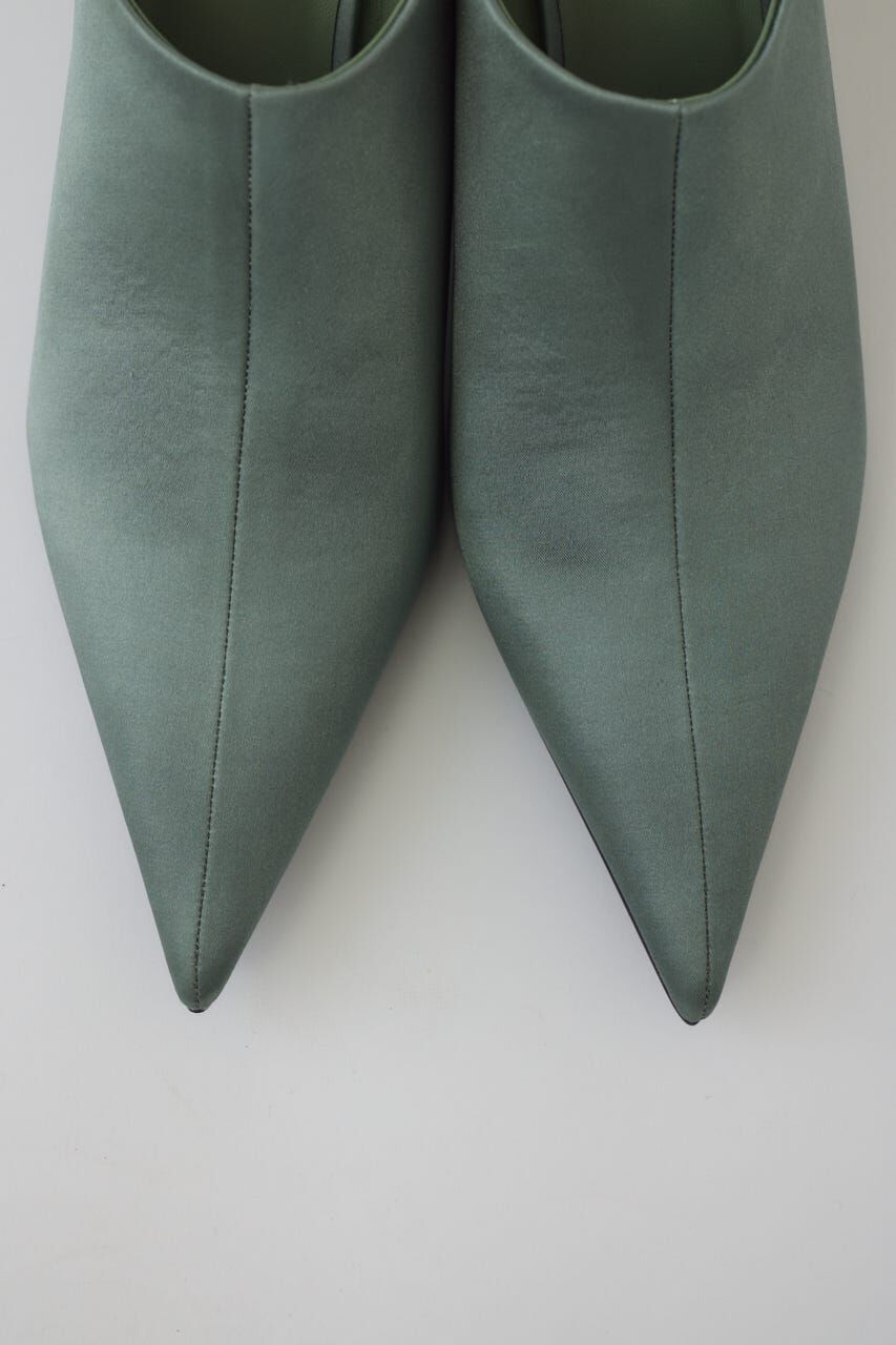 RIM.ARK 「Pointed satin mule」|サンダル|