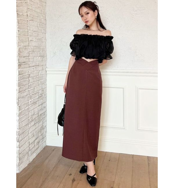 RESEXXY「クロップドオフショルトップス」|シャツ・ブラウス|