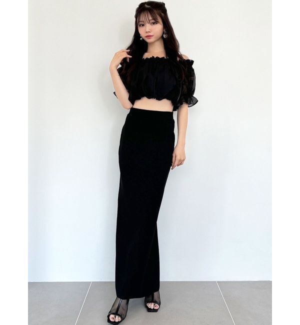 RESEXXY「クロップドオフショルトップス」|シャツ・ブラウス|