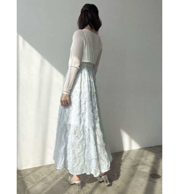 dazzlin「レースホックショートカーデ」|カーディガン|