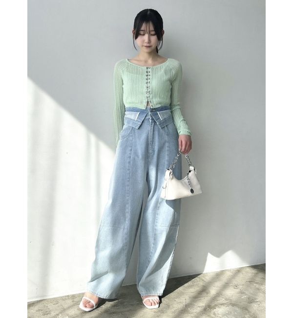 dazzlin「レースホックショートカーデ」|カーディガン|