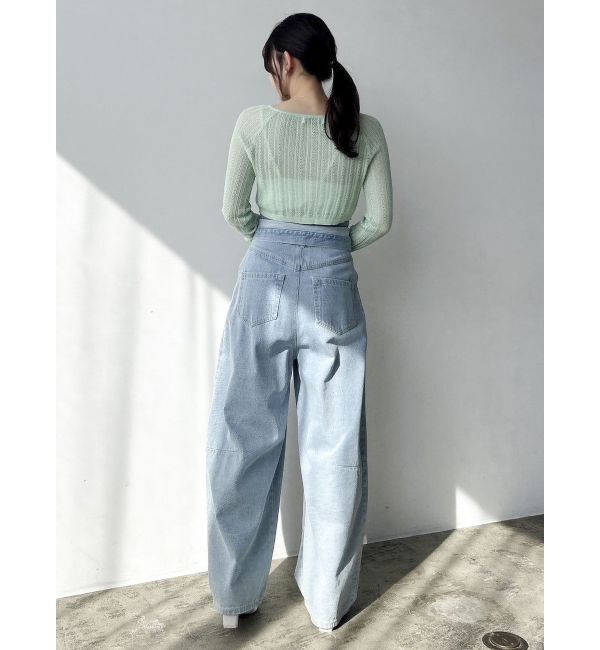 dazzlin「レースホックショートカーデ」|カーディガン|