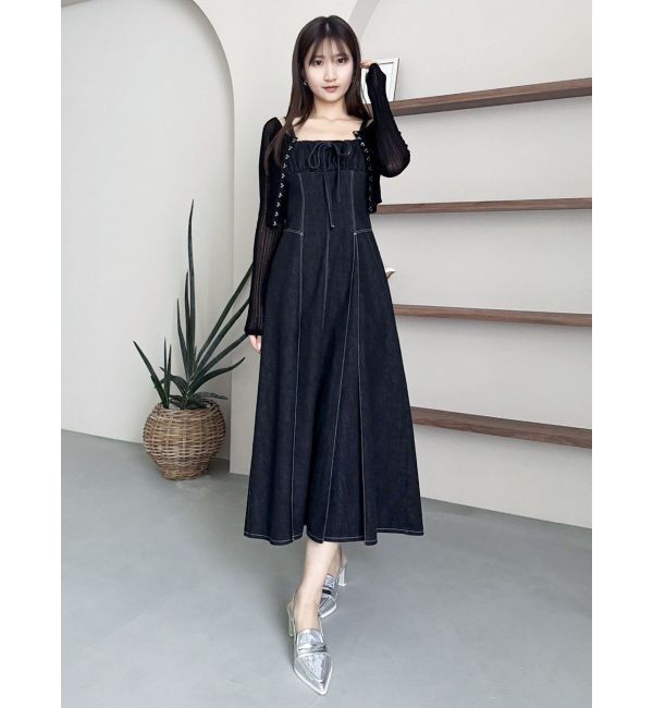 dazzlin「レースホックショートカーデ」|カーディガン|