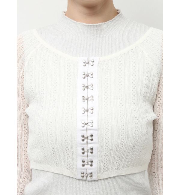 dazzlin「レースホックショートカーデ」|カーディガン|