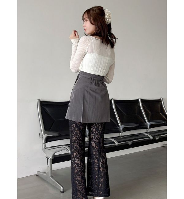 dazzlin「レースホックショートカーデ」|カーディガン|