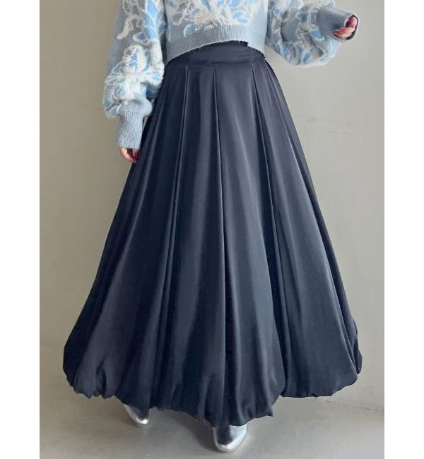 MERCURYDUO「タックバルーンスカート」|スカート|チャコールグレー