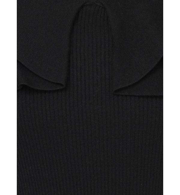 MERCURYDUO「2WAYフォールドラッフルロングスリーブニット」|ニット・セーター|