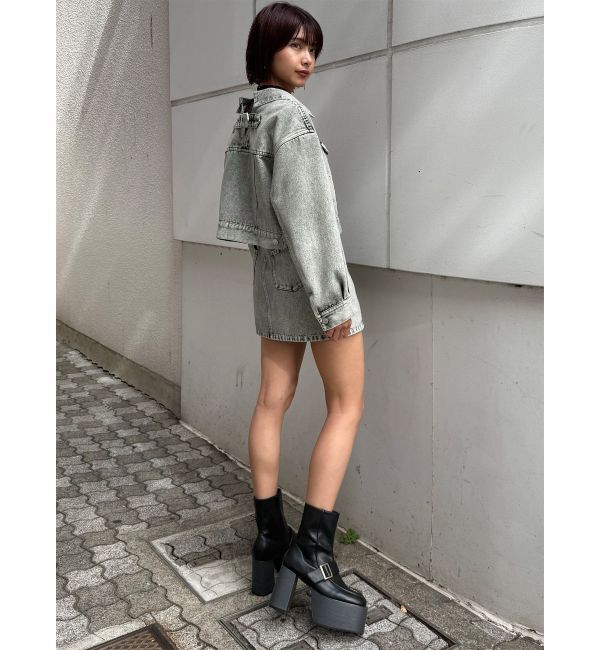 MURUA「ローファーライクベルトブーツ」|ショートブーツ|