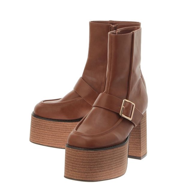 MURUA「ローファーライクベルトブーツ」|ショートブーツ|