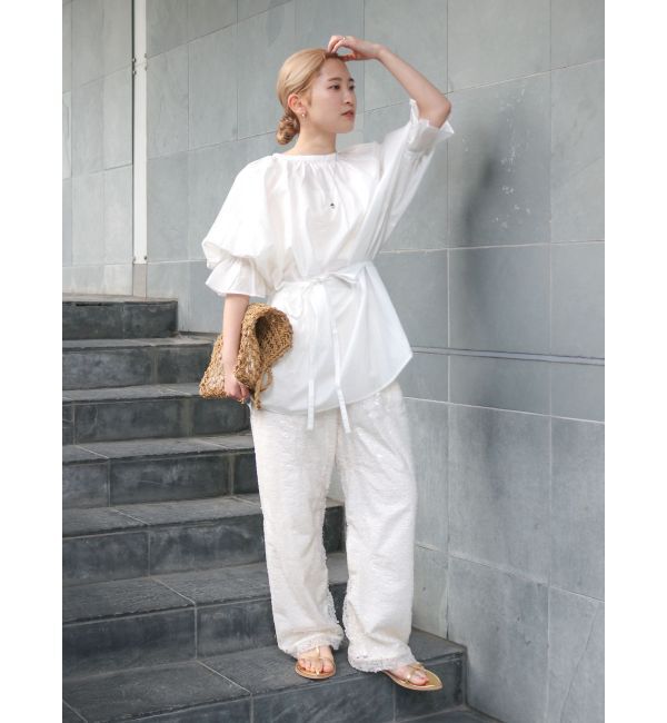 Ungrid「ハーフスリーブボリュームブラウス」|シャツ・ブラウス|