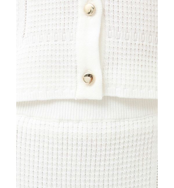 LAGUNAMOON「バイカラーサイドラインレースニットセットアップ」|ワンピース|