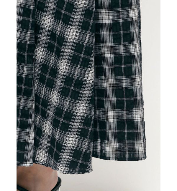 LAGUNAMOON「チェックタックフレアスカート」|スカート|
