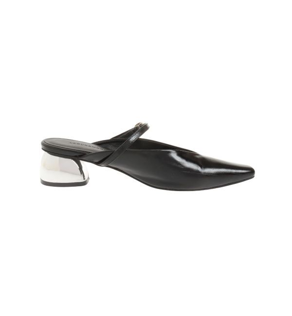 LAGUNAMOON「MODERNカッティングメタルヒールミュール」|パンプス|