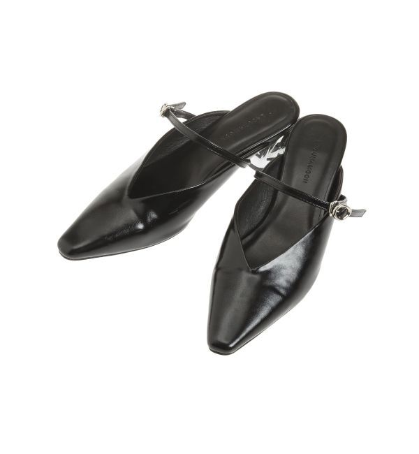 LAGUNAMOON「MODERNカッティングメタルヒールミュール」|パンプス|