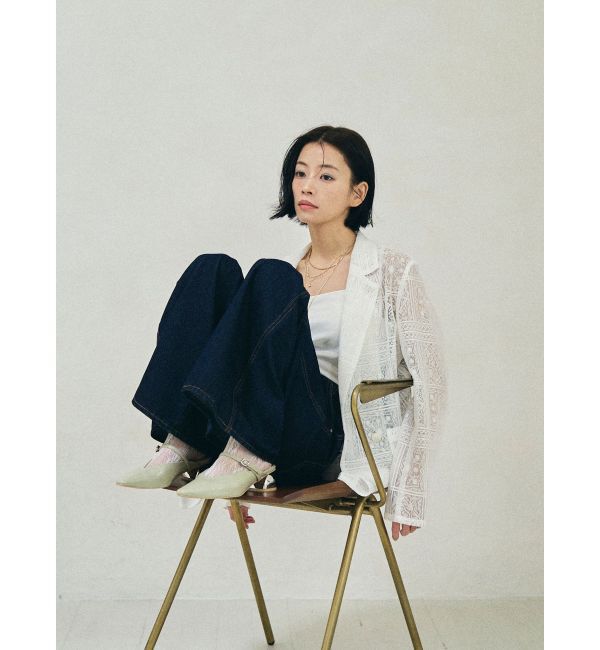 LAGUNAMOON「MODERNカッティングメタルヒールミュール」|パンプス|