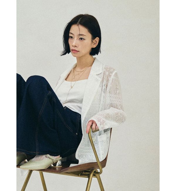 LAGUNAMOON「MODERNカッティングメタルヒールミュール」|パンプス|