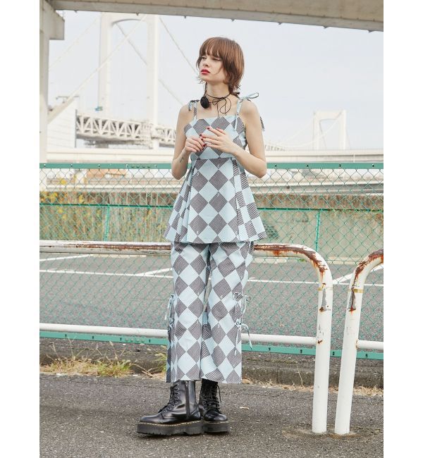 jouetie「ギンガムパターンキャミチュニック【セットアップ対応】」|キャミソール|