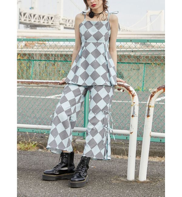 jouetie「ギンガムパターンキャミチュニック【セットアップ対応】」|キャミソール|