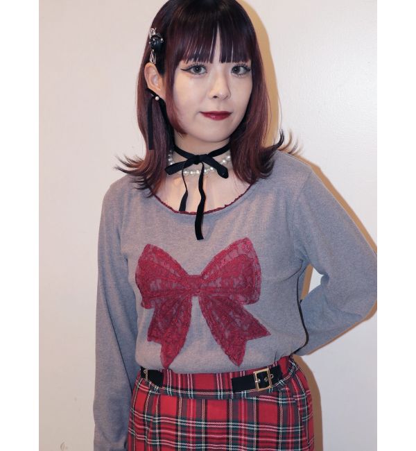 jouetie「レースリボンモチーフトップス」|Tシャツ・カットソー|
