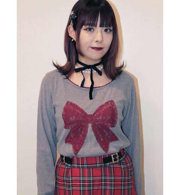 jouetie「レースリボンモチーフトップス」|Tシャツ・カットソー|