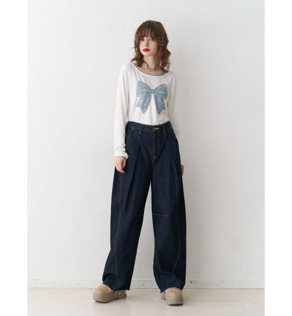 jouetie「レースリボンモチーフトップス」|Tシャツ・カットソー|