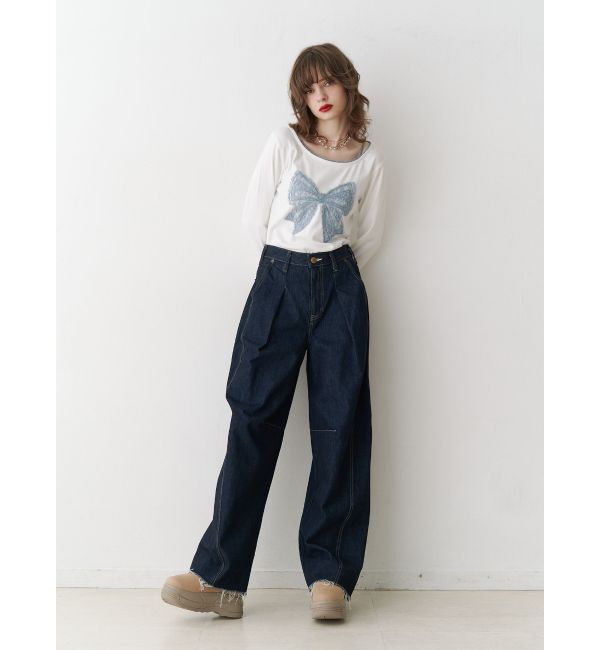 jouetie「レースリボンモチーフトップス」|Tシャツ・カットソー|