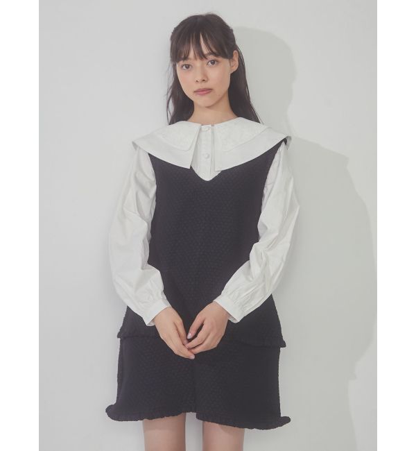 merry jenny「ツイードミニジャンスカ」|ジャンパースカート|