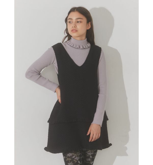 merry jenny「ツイードミニジャンスカ」|ジャンパースカート|