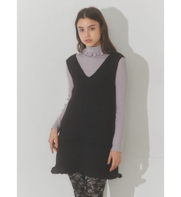 merry jenny「ツイードミニジャンスカ」|ジャンパースカート|