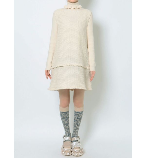 merry jenny「ツイードミニジャンスカ」|ジャンパースカート|