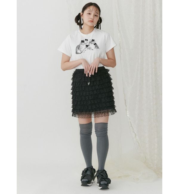 merry jenny「CAT ribbon Tee」|Tシャツ・カットソー|