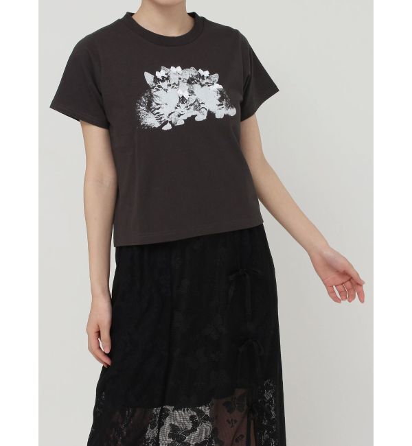 merry jenny「CAT ribbon Tee」|Tシャツ・カットソー|