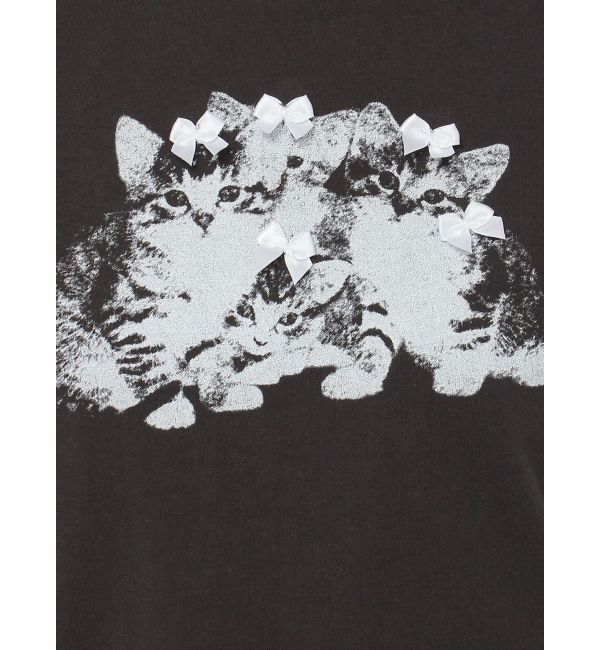 merry jenny「CAT ribbon Tee」|Tシャツ・カットソー|