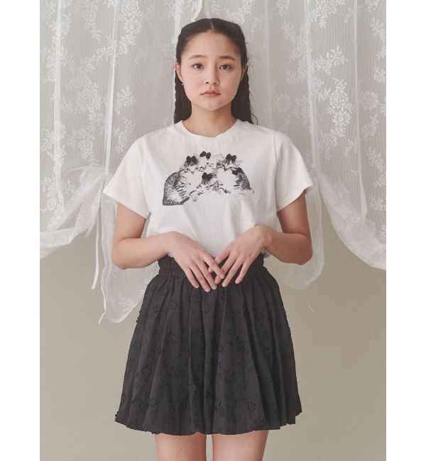 merry jenny「CAT ribbon Tee」|Tシャツ・カットソー|