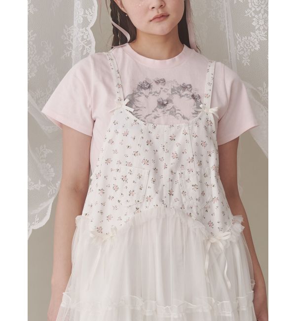 merry jenny「CAT ribbon Tee」|Tシャツ・カットソー|ピンク