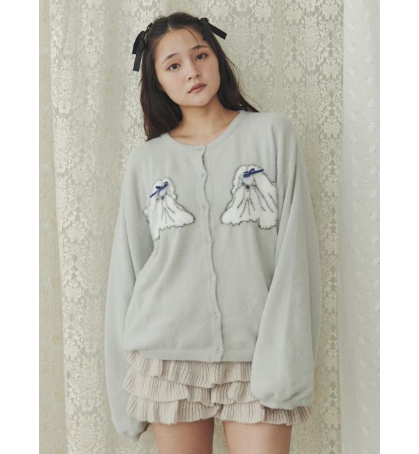 merry jenny「シーズー&times;シーズーカーディガン」|カーディガン|