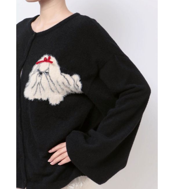 merry jenny「シーズー&times;シーズーカーディガン」|カーディガン|