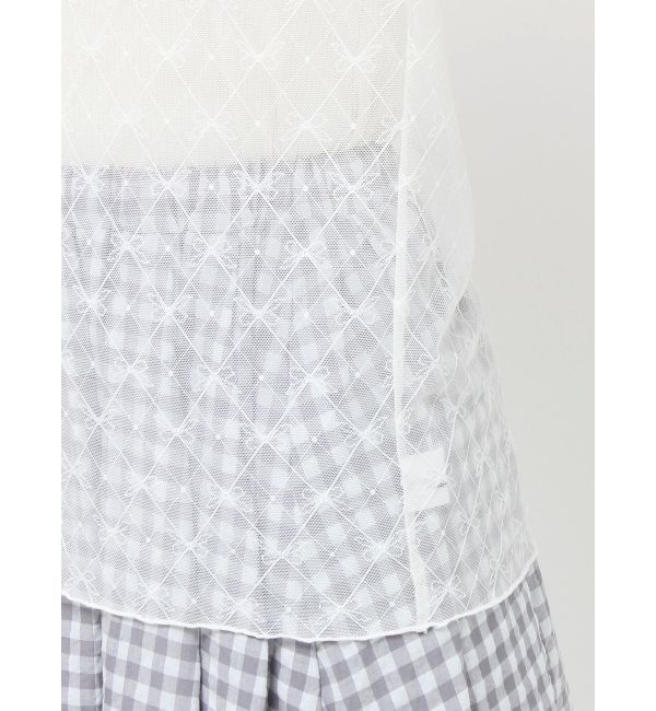 merry jenny「シアーレースコンビtops」|Tシャツ・カットソー|