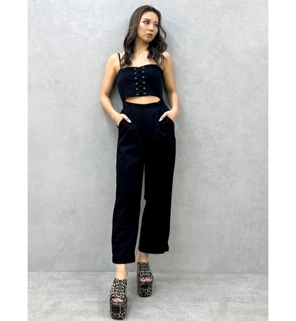 GYDA「ビスチェデザインロンパース」|オールインワン|