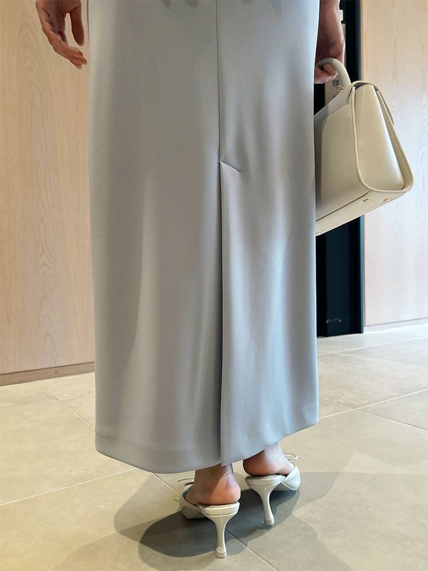 SNIDEL「Sustainableペプラムチュールドレス」|ドレス|