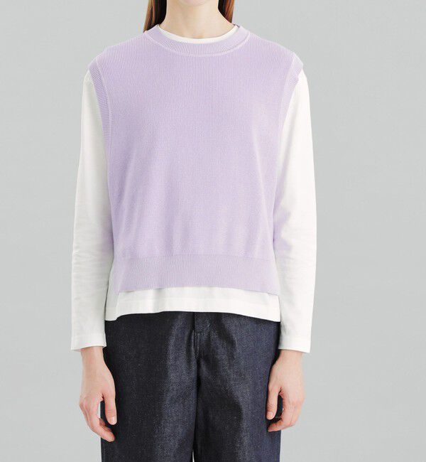 MACKINTOSH PHILOSOPHY「GREY LABEL コットン畦ニットベスト」|ニット・セーター|