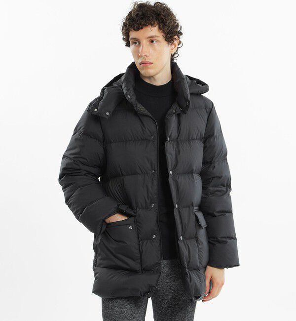 MACKINTOSH PHILOSOPHY「ライトウェイト高密度タフタ スタンドカラー ダウンブルゾン」|ブルゾン・スタジャン|ブラック