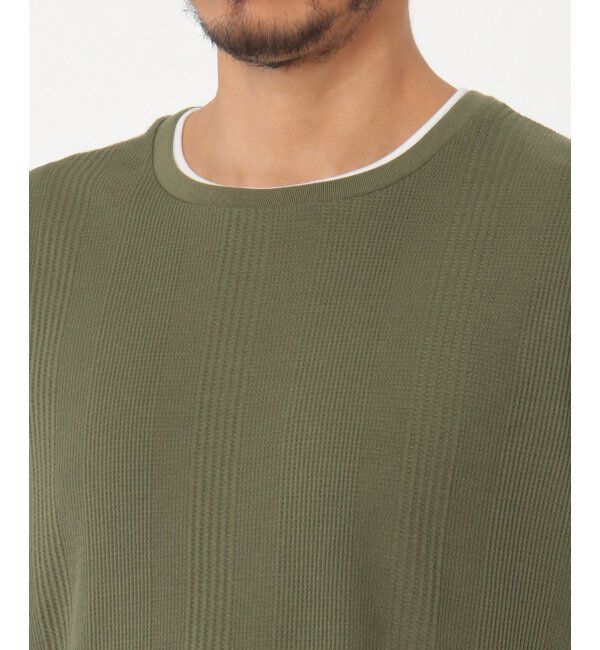 ikka「5分フェイクベストT」|Tシャツ・カットソー|