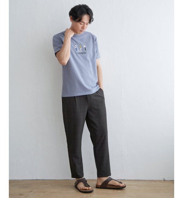 ikka「【親子おそろい】ポンチスリーメン刺繍Tシャツ」|Tシャツ・カットソー|