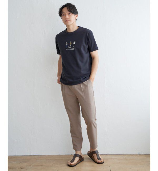 ikka「【親子おそろい】ポンチスリーメン刺繍Tシャツ」|Tシャツ・カットソー|