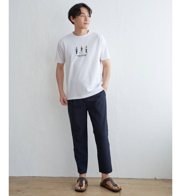 ikka「【親子おそろい】ポンチスリーメン刺繍Tシャツ」|Tシャツ・カットソー|