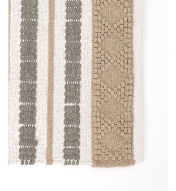 Lbc with Life「【吸水速乾】ダイヤボーダー キッチンマット」|クッション・クッションカバー|